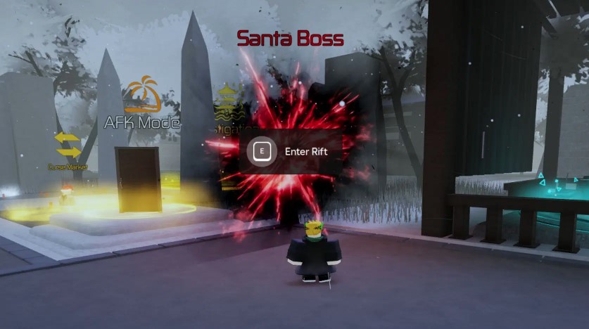Santa Boss Location in Jujutsu Infinite