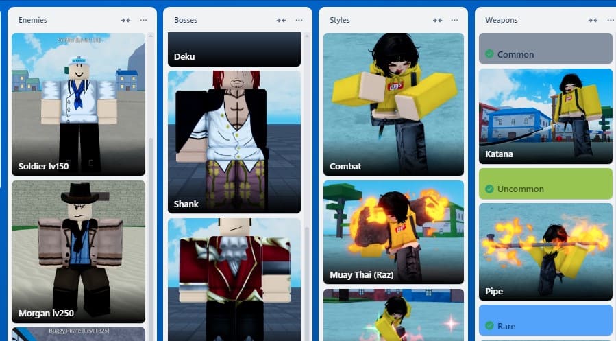 Dawn Piece Trello Wiki & Discord Links