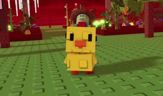 Chicken Zombie pet in Grow a Garden Roblox with Zombified Mutation effect