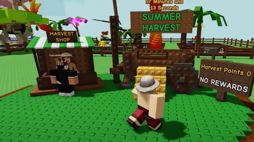 All Rewards Item in Mega Summer Harvest Event Grow a Garden