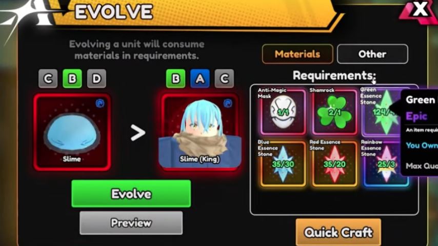 How to Get Slime (Rimuru) in Anime Vanguards – Secret Portal Guide and Evolution Materials