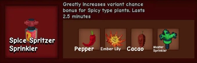 How to Get Spice Spritzer Sprinkler in Grow a Garden