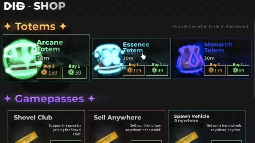 All Totems in Roblox Dig Effects, Activation, and How to Get Them