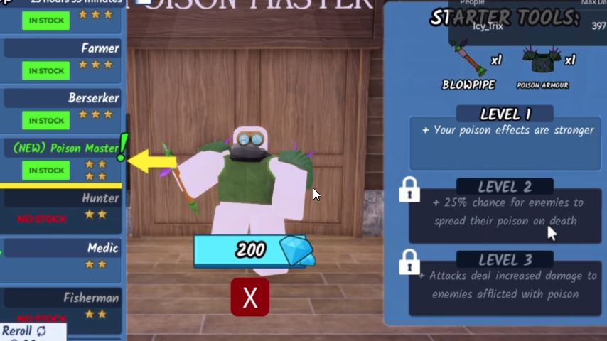99 Nights in the Forest Poison Master Class Guide – How to Get, Skills, Upgrades & Best Gear