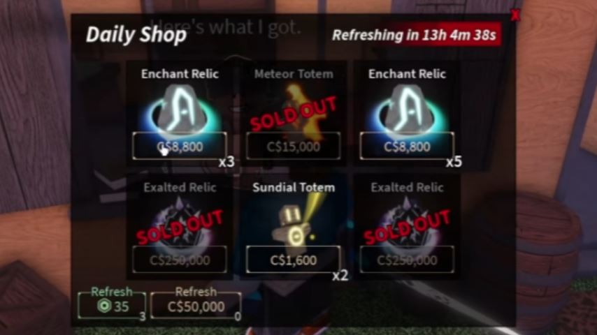 How to Get Shiny Totem and Sparkling Totem in Fisch