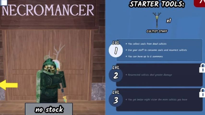 99 Nights in the Forest Necromancer Class Explained (Skills, Cost, and Cultist Army)