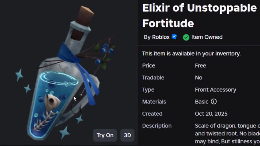 How to Get the Elixir of Unstoppable Fortitude in Roblox Halloween Spotlight