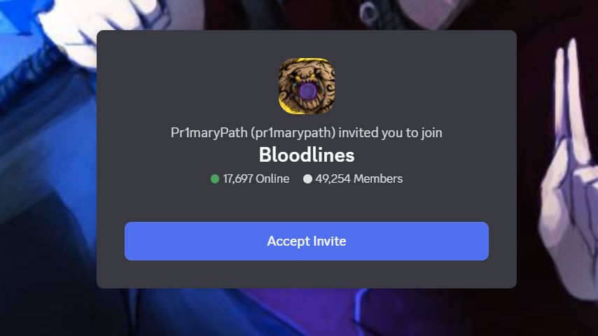 How to Join the Official Roblox Bloodlines Discord Server