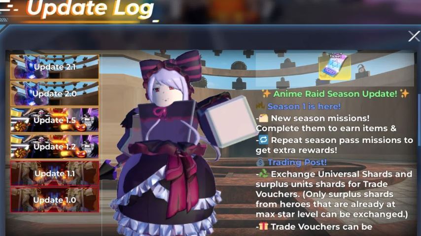Anime Raid Update 2.1 Patch Notes – New Heroes, Season 1, Trading Post