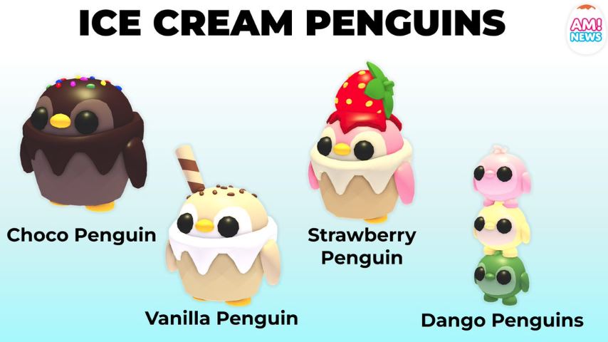 How to Get All the Ice Cream Penguins in Adopt Me (Choco, Vanilla & Strawberry Guide)