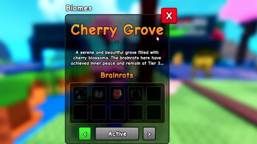 Plants Vs Brainrots Cherry Grove Biome Guide & Tips