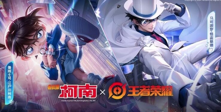 HOK Kolaborasi dengan Detective Conan, Ada Skin Luban No.7 Jadi Conan