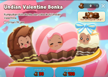 Event Valentine Play Together Tiket Emas dan Koin Bonka