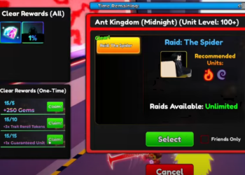 Panduan Mendapatkan Spider Immolation di Anime Adventure